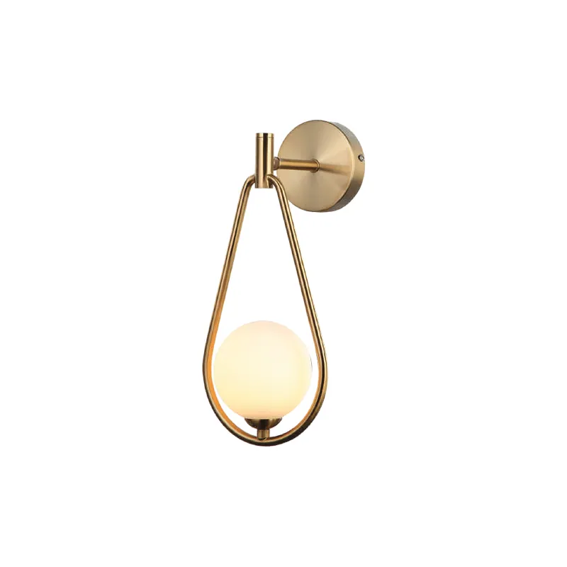 Golden Droplet Wall Light
