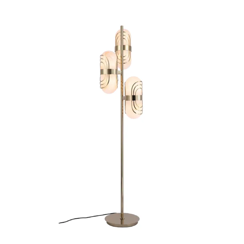 Golden Foliage Sculptural Floor Lamp