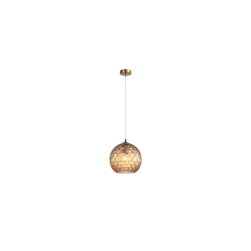 Golden Honeycomb Pendant Light