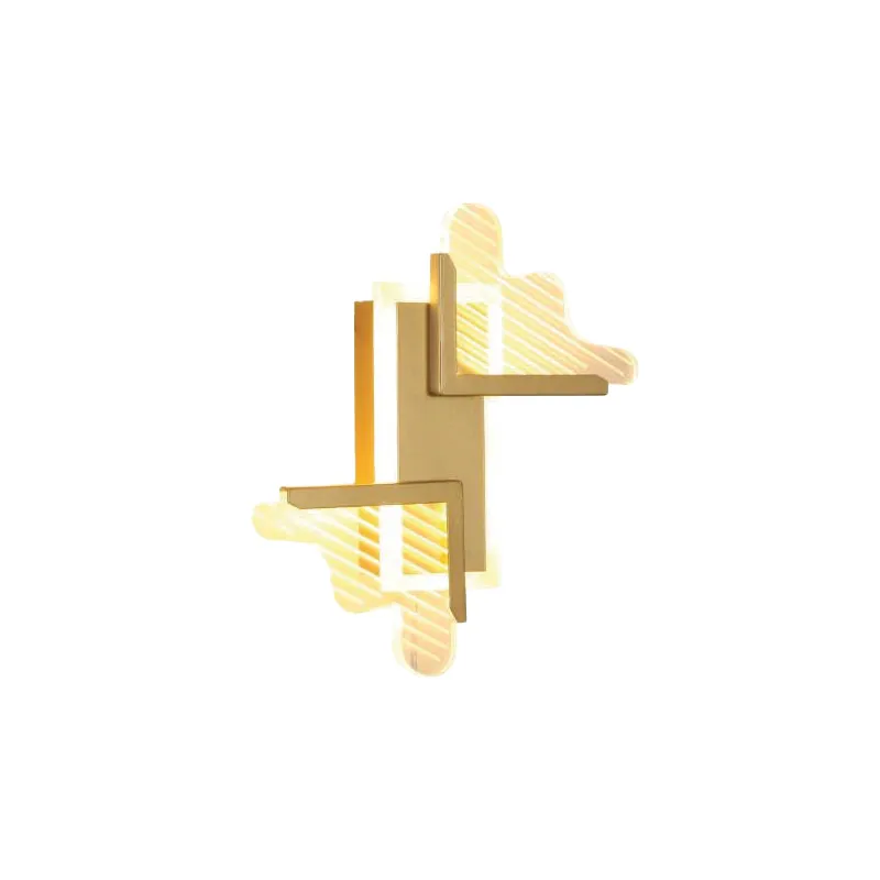 Golden Strokes Wall Light
