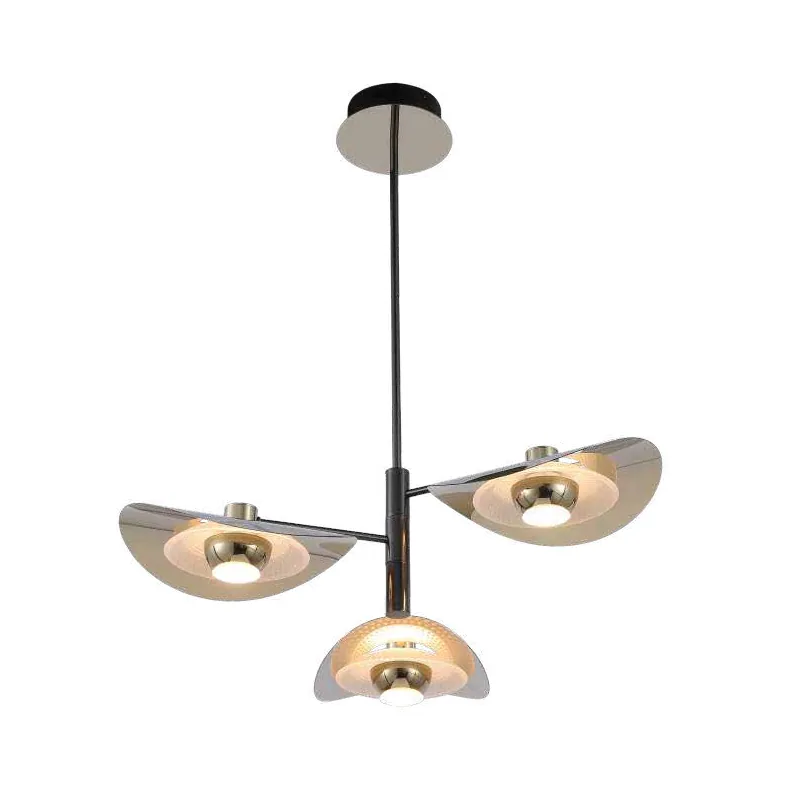 Gunmetal Orbit Branching Chandelier