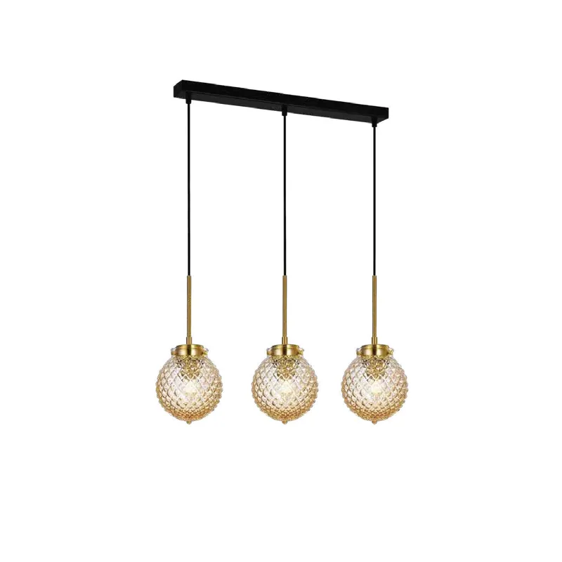 Honeyed Horizon Linear Pendant Light