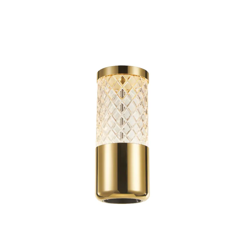 Luxe Gilded Aura Crystal Ceiling Light