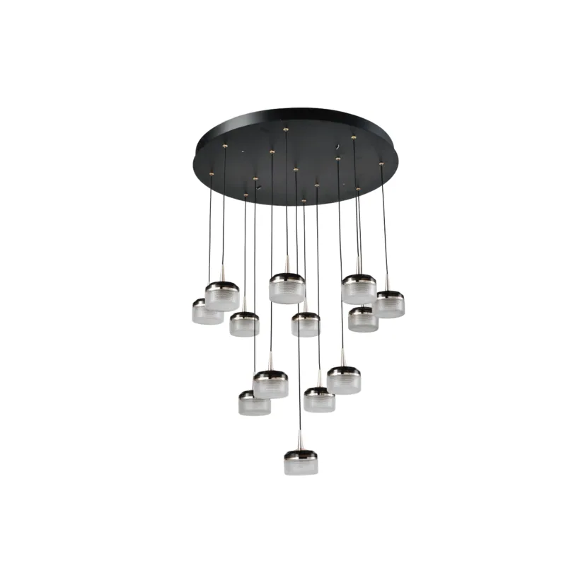 Opulent Cascade Pendant Cluster