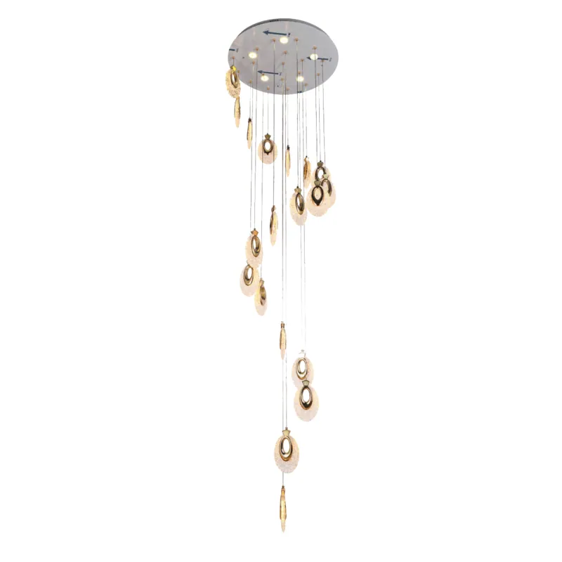 Radiant Cascade Pendant Cluster