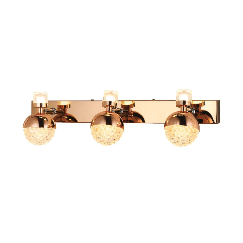 Rose Orb Trio 3-Color LED Mirror Light