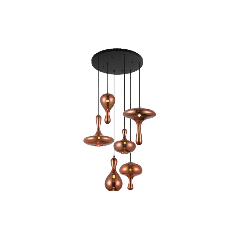 Rosegold Cascade Pendant Cluster