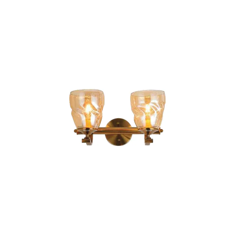 Rustic Rhapsody Textured Glass Wall Sconce