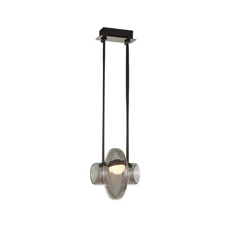Shadowed Leather Stream Pendant Light