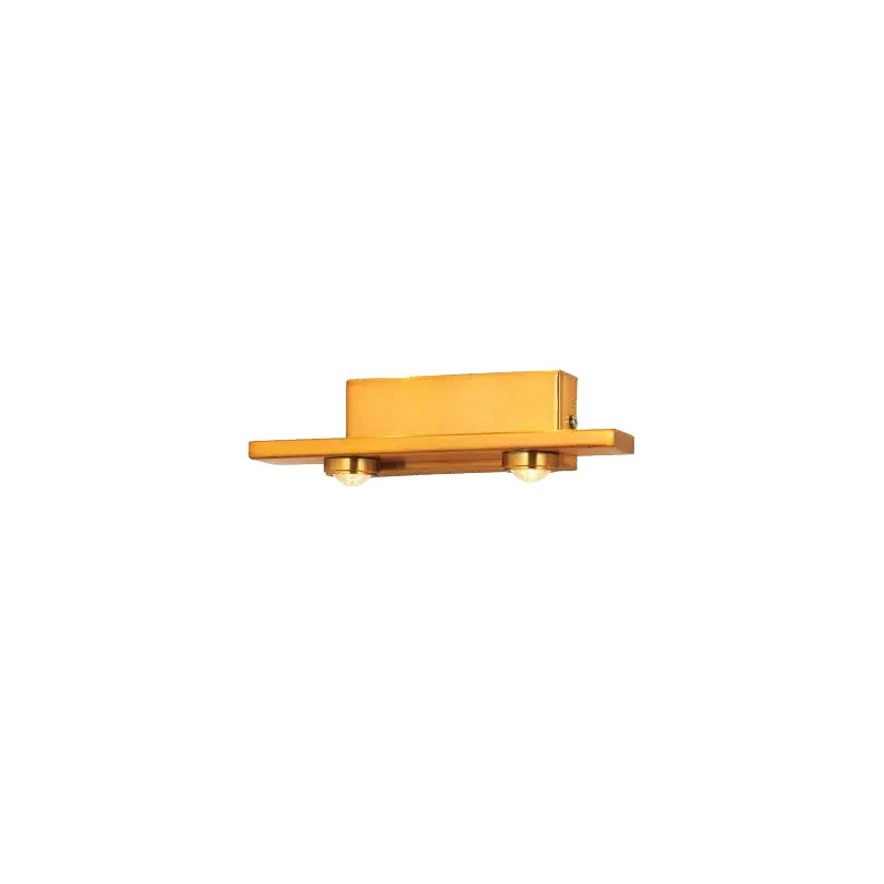Sleek Brass Glow Wall Light