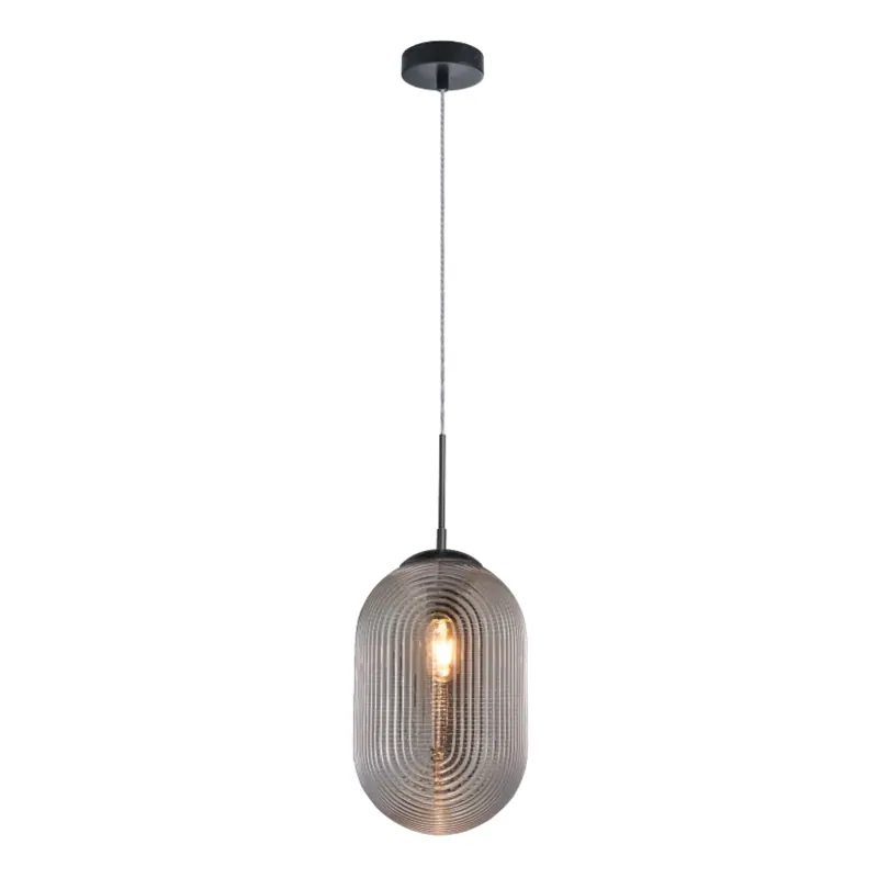Smokey Barrel Glow Pendant Light