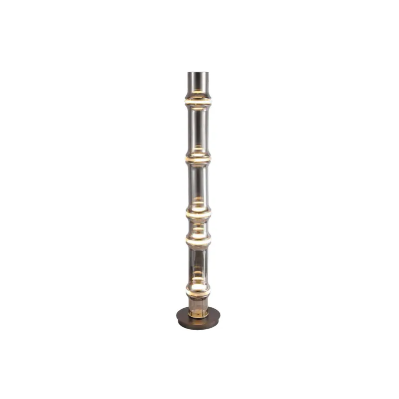 Smokey Column Modern LED Floor Lamp