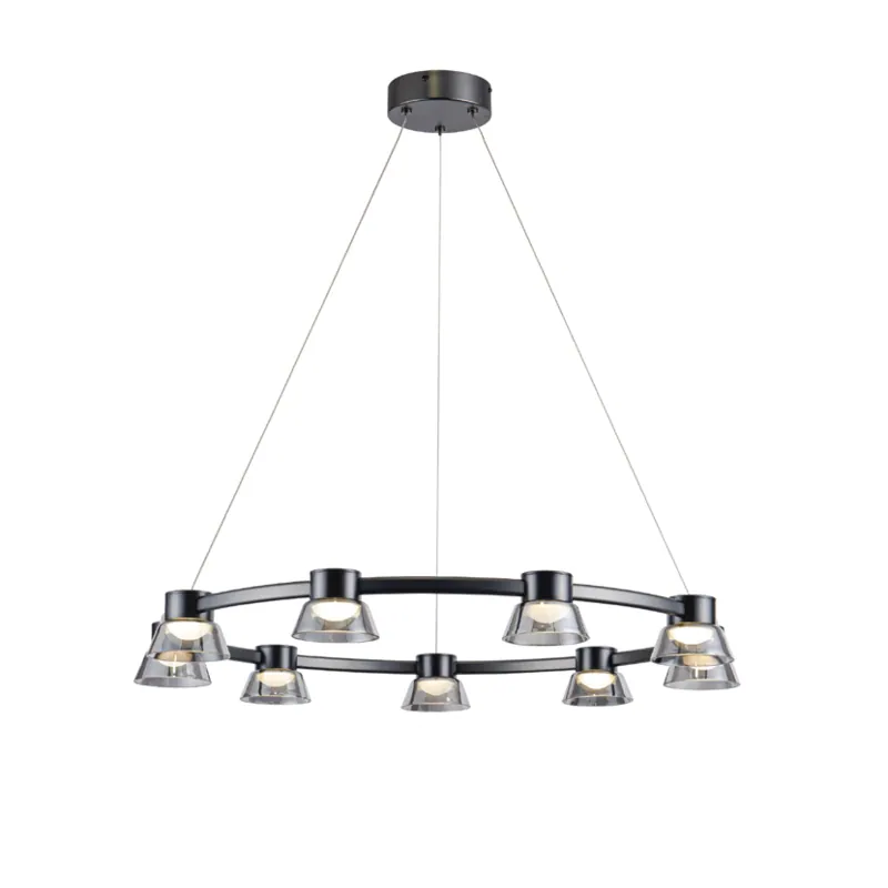Smoky Horizon LED Chandelier