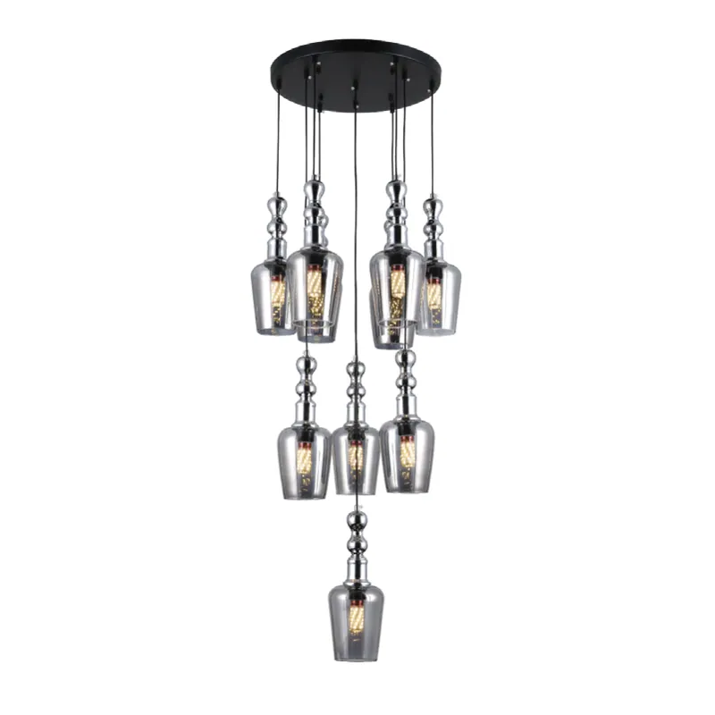 Smoky Symphony Pendant Cluster