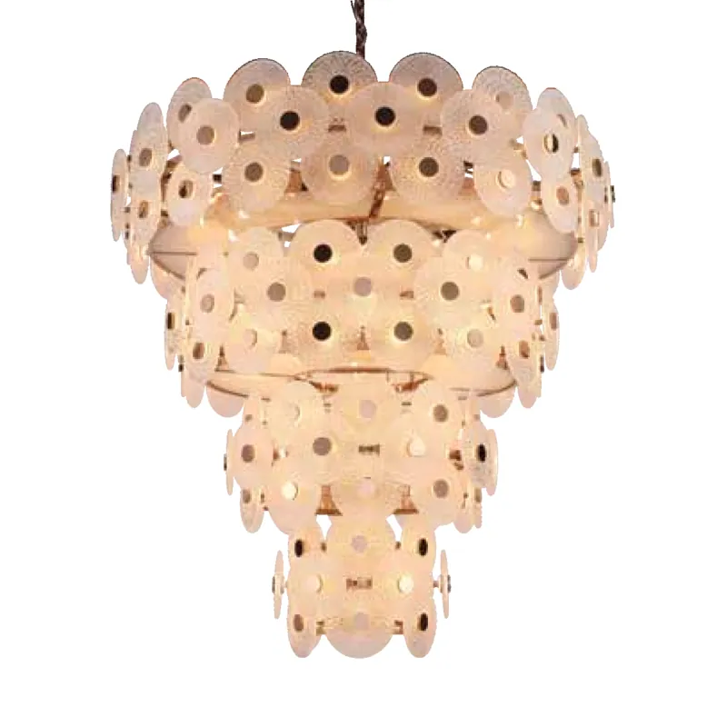 The Celestial Cascade LED Multi-Layer Chandelier