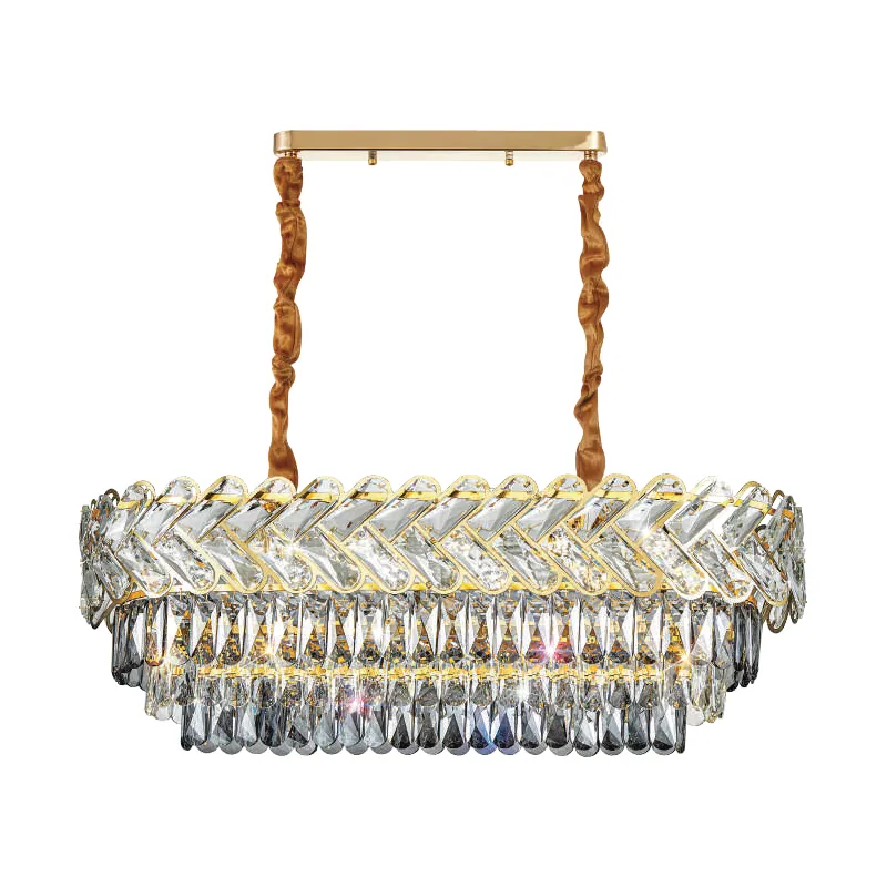 The Golden Cascade LED Chandelier