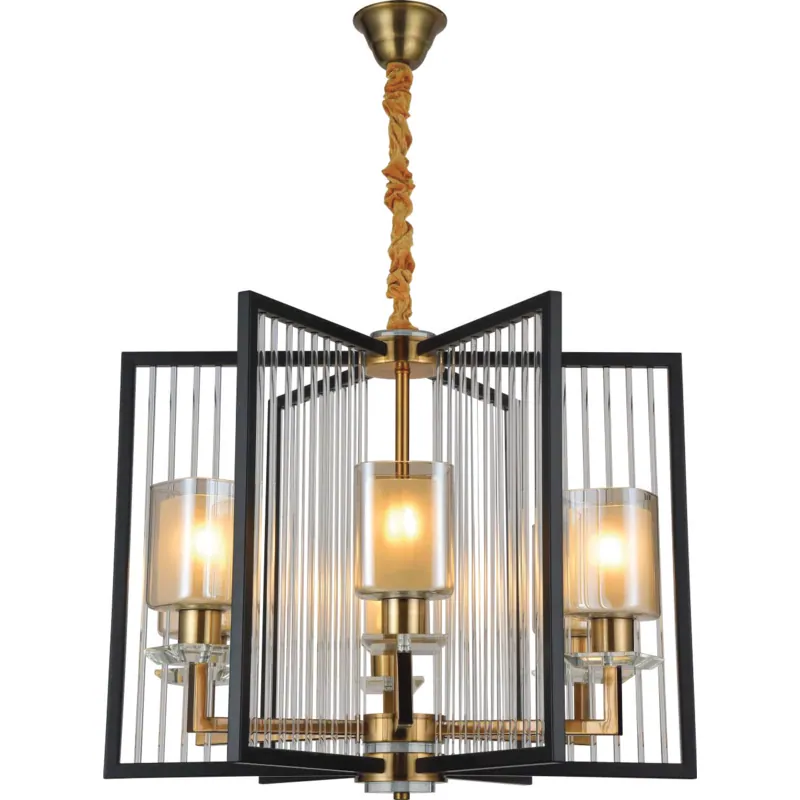The Radiant Prism LED Cage Chandelier