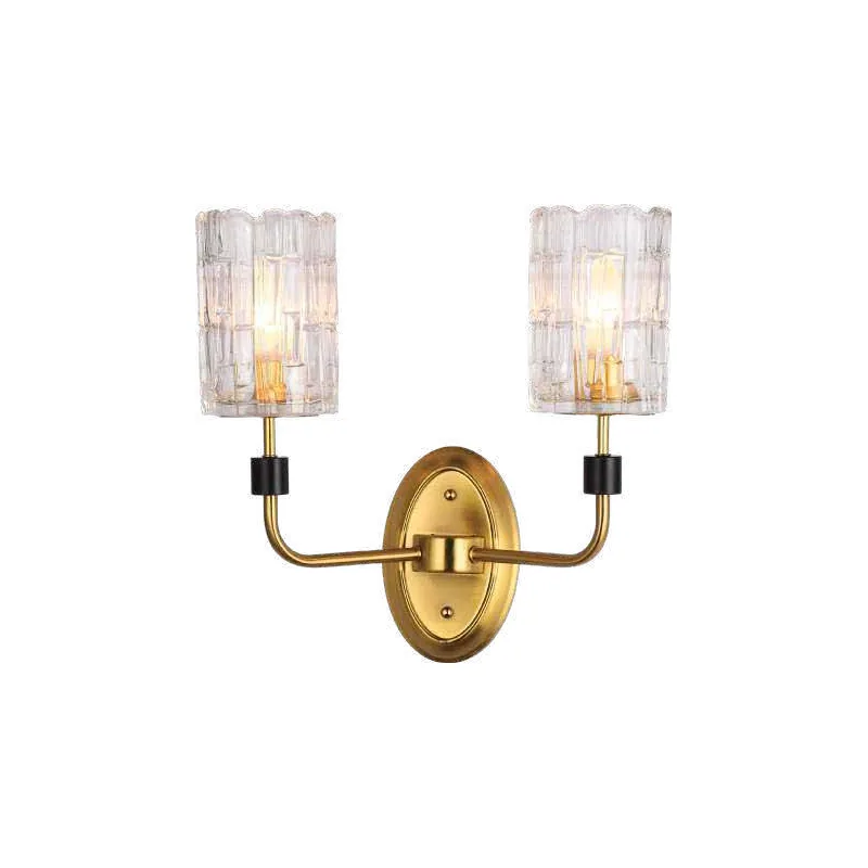 Twin Golden Reflections Wall Light