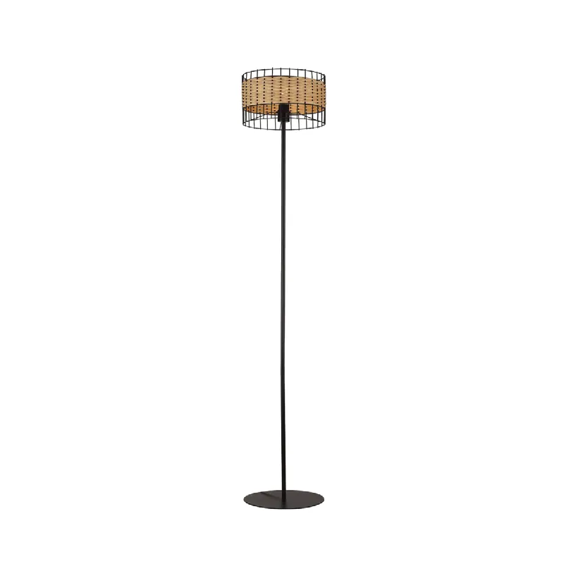 Urban Oasis Woven Shade Floor Lamp