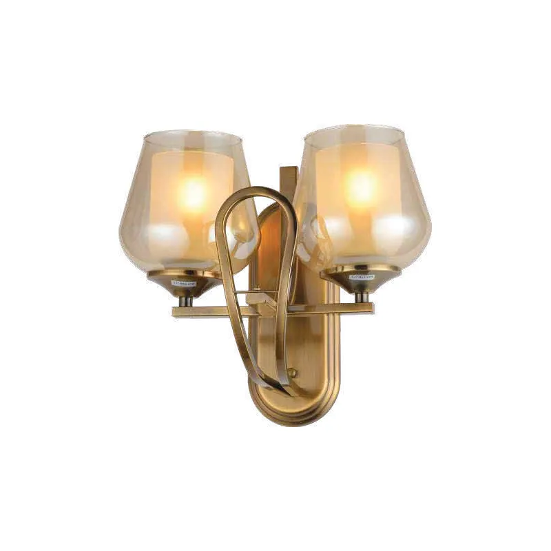Vintage Duet Bell Glass Wall Sconce