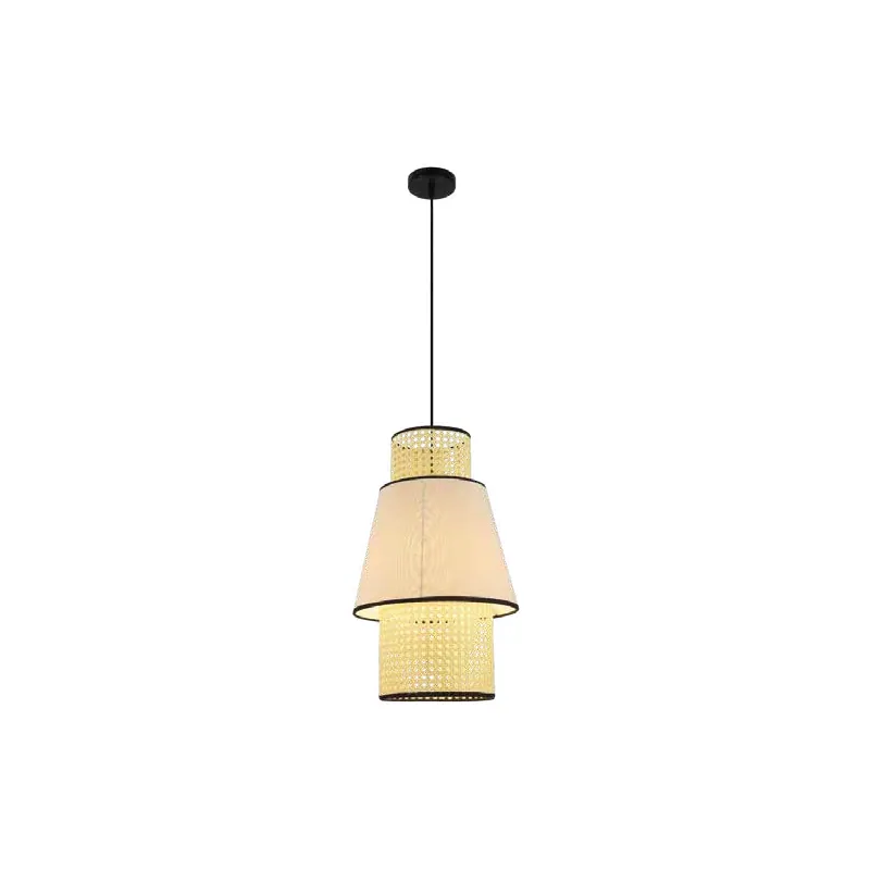 Woven Cascade Cone Pendant Light