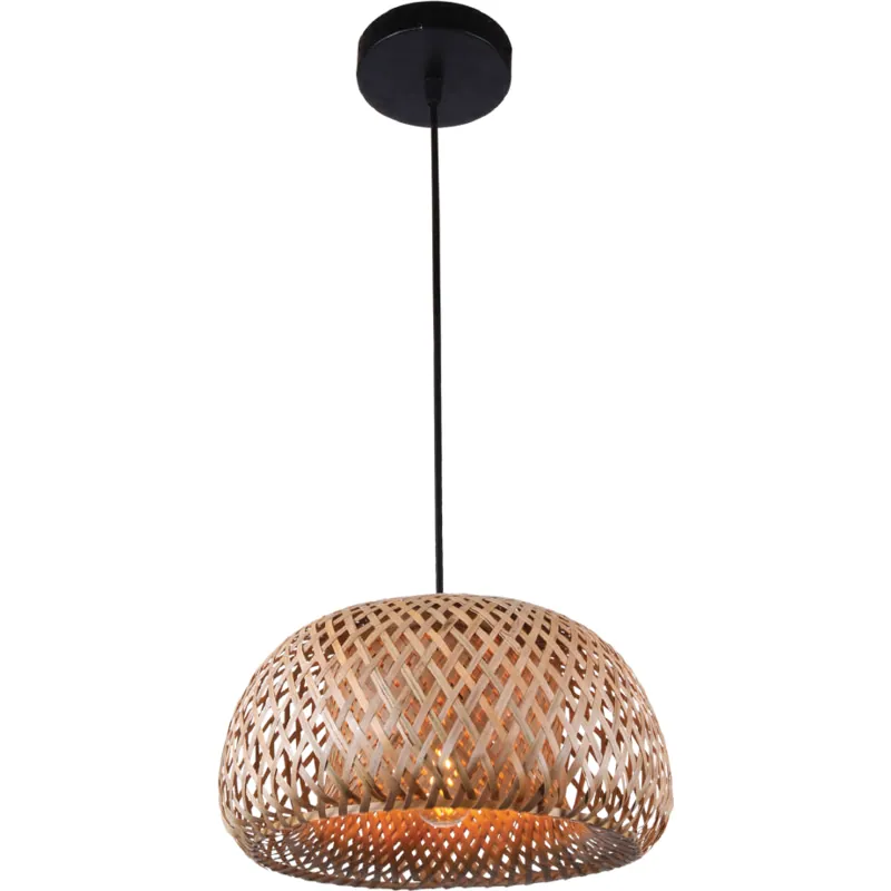 Woven Horizon Orb Pendant Light