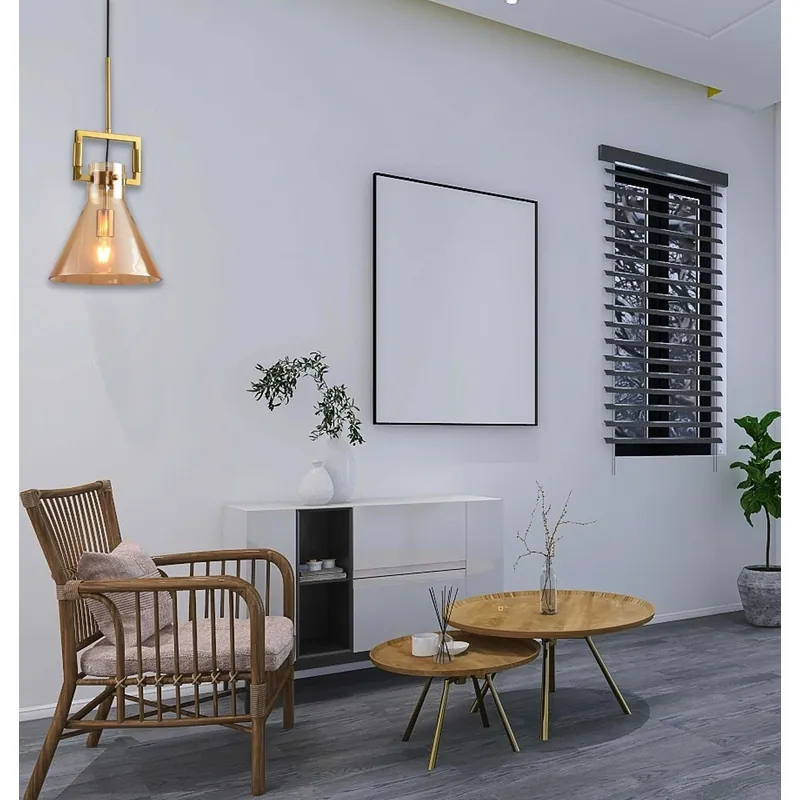Amber Beacon Pendant Light