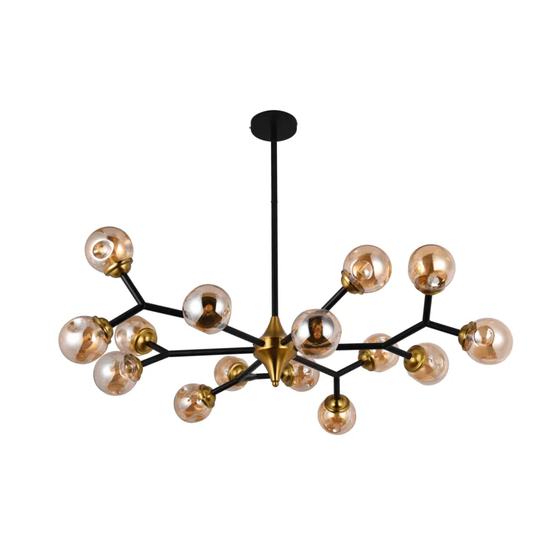 Amber Cosmic Embrace Chandelier