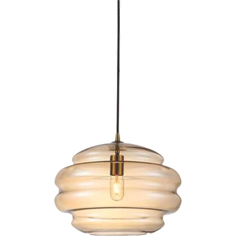 Amber Ripple Cloud Pendant Light