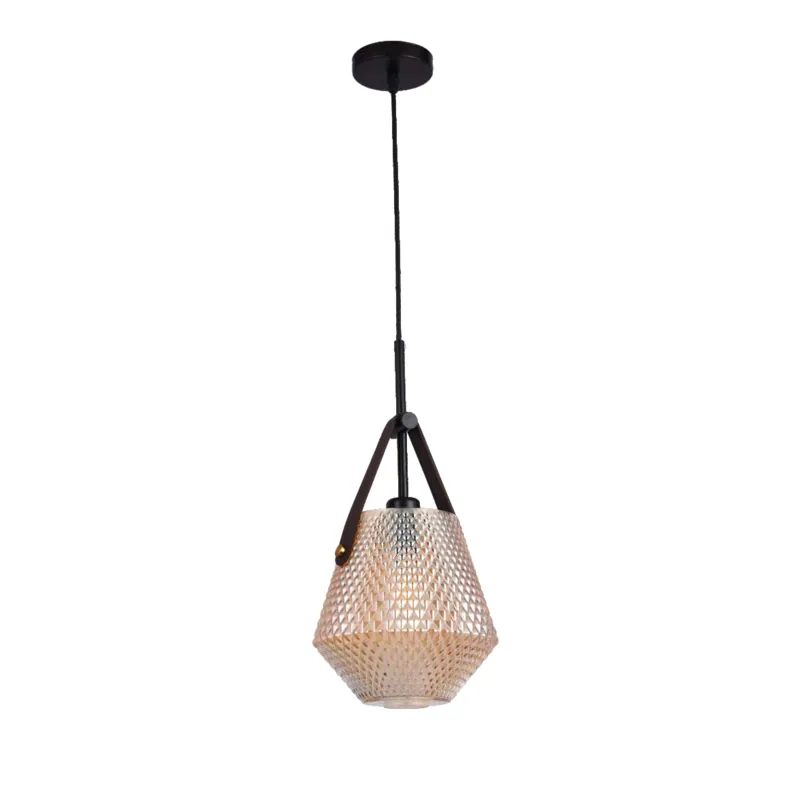 Amber Weave Pendant Light