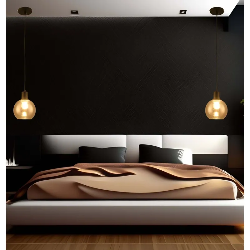 Blush Gold Mirror Orb Pendant Light