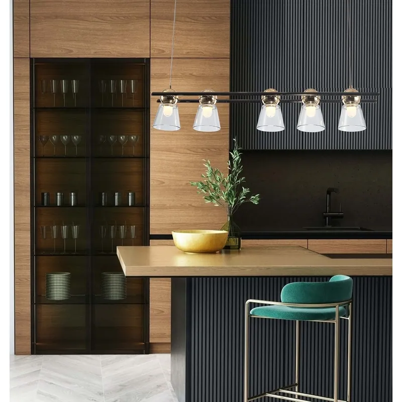 Blush Horizon Array Linear Pendant Light
