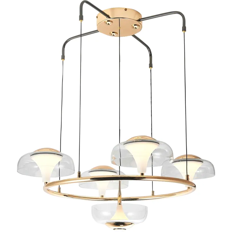 Blushing Nebula Ring Chandelier