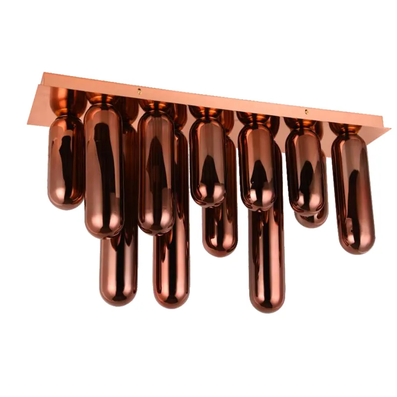 Blushing Raindrop Cascade Cluster Pendant Light