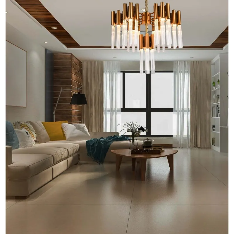 Bronze Starburst Radiance Chandelier