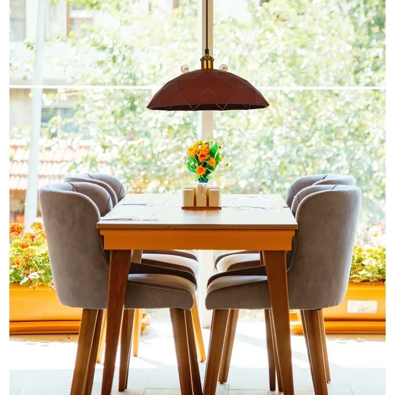 Cacao Bloom Geometric Pendant Light