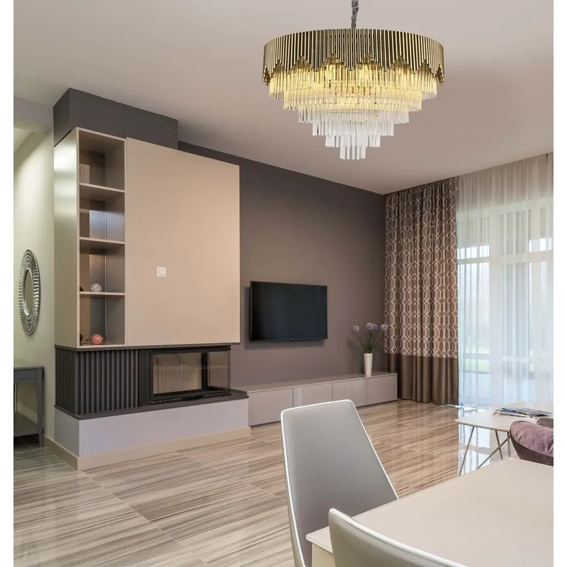 Champagne Frost Crystal Chandelier