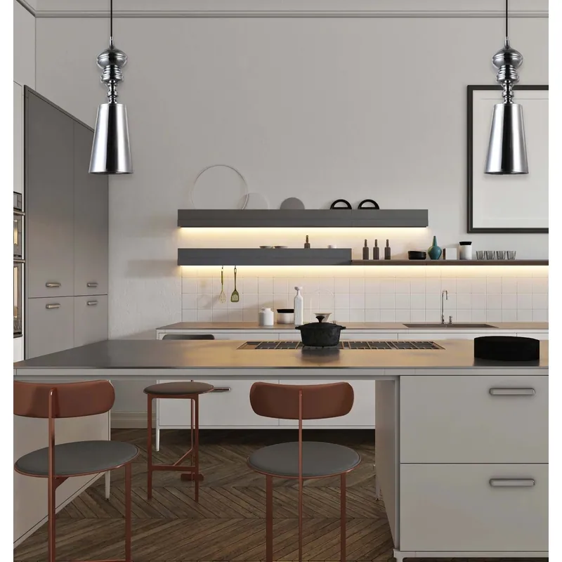 Chrome Ray Pendant Light
