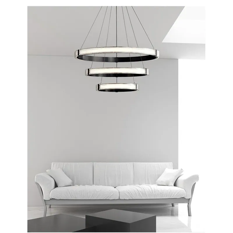 Circles of Time Modern Chandelier