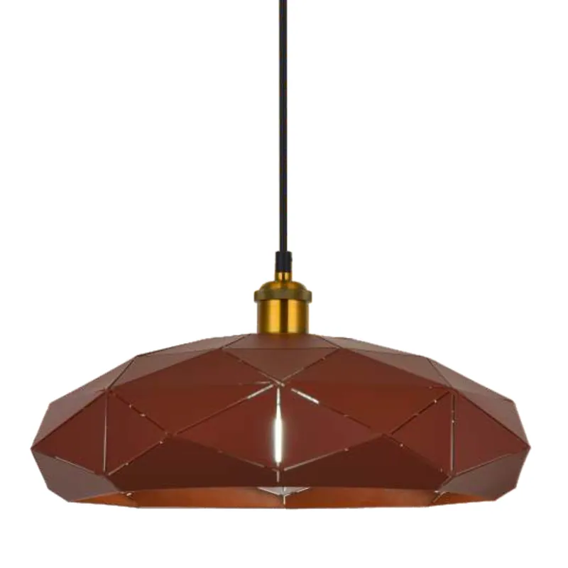 Coffee Geode Bloom Pendant Light