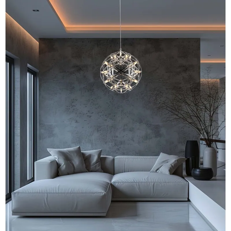 Cosmic Web Geometric Pendant Light