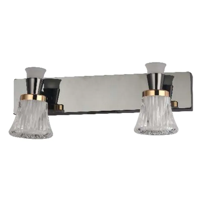 Crystal Bloom Duet Modern LED Mirror Light