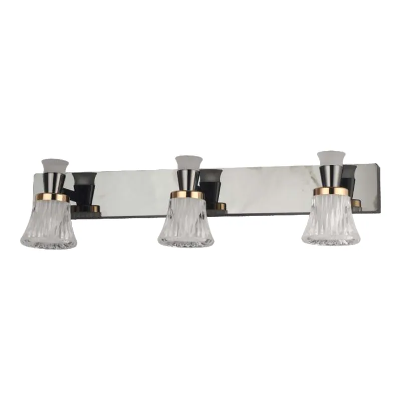 Crystal Bloom Trio Modern LED Mirror Light