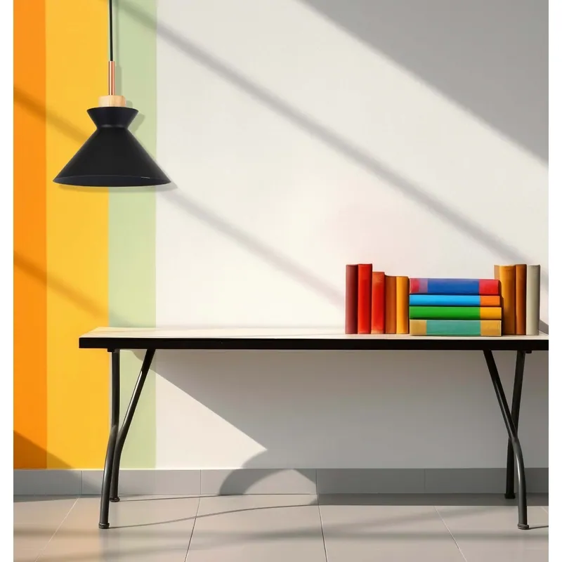Ebony Charm Bell Pendant Light