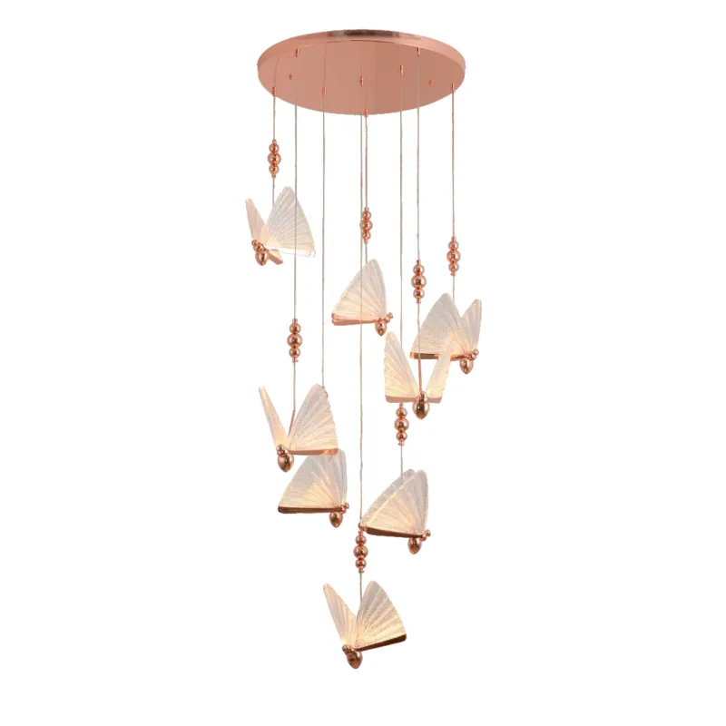 Ethereal Flutter Cascade Cluster Pendant Light