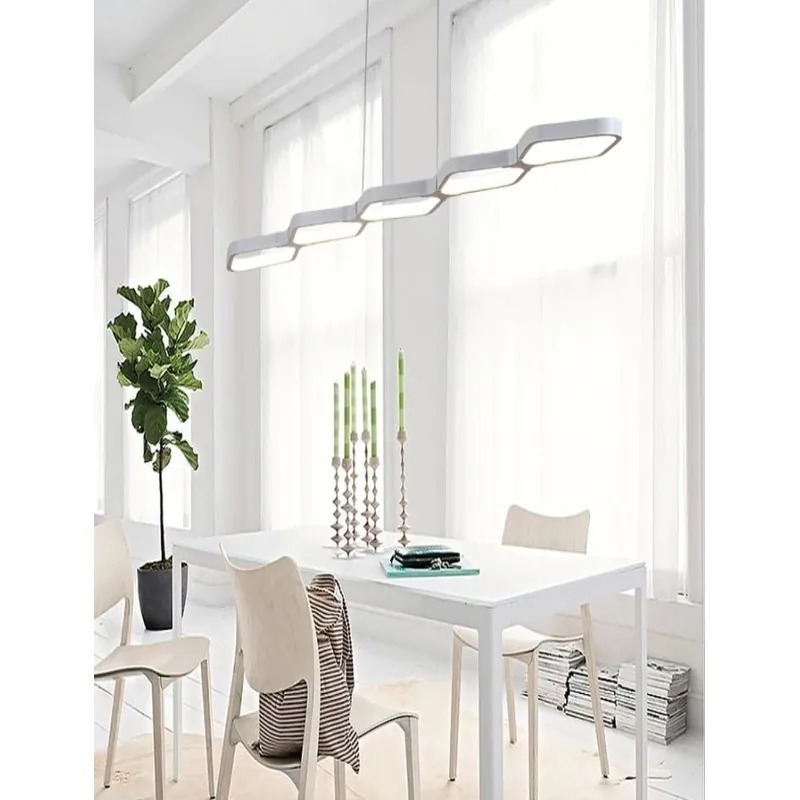 Fluid Horizon Wave Linear Pendant Light