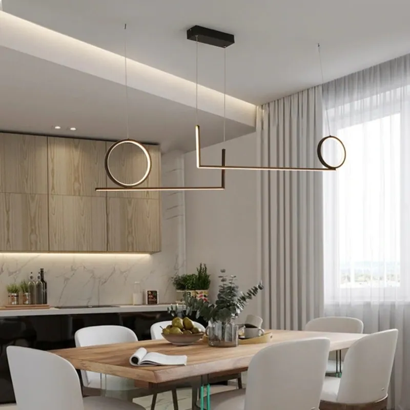 Full Circle Modern Linear Chandelier