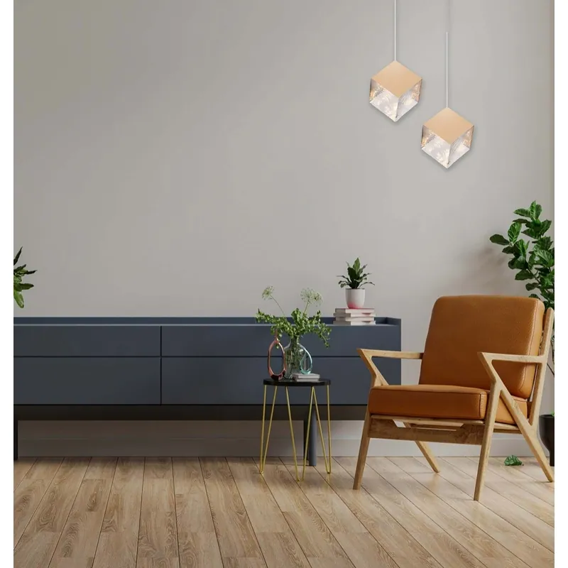 Gilded Prism Pendant Light
