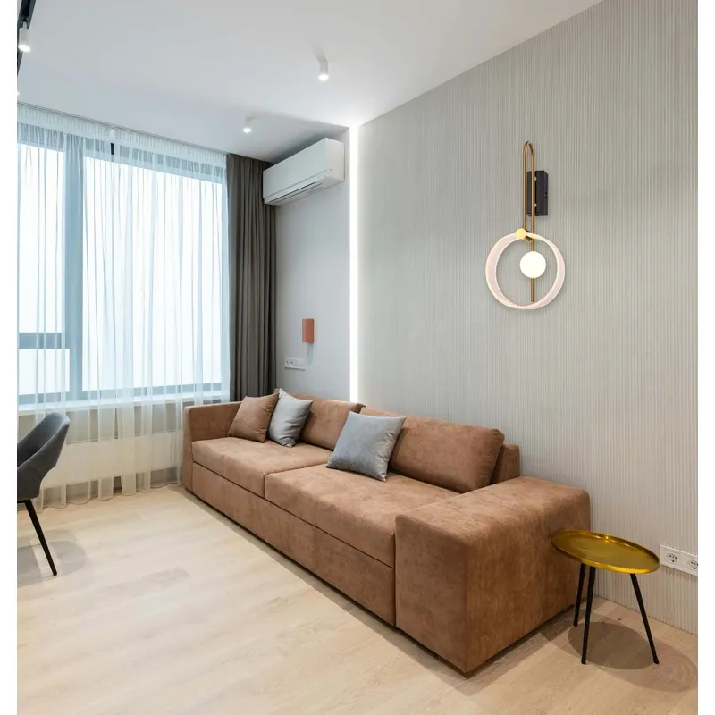 Gleaming Halo Wall Light