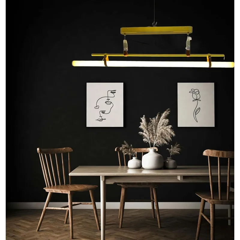 Golden Beam Linear LED Pendant Light